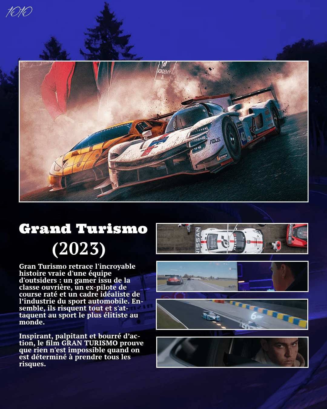 Affiche Gran Turismo créée par Valentin