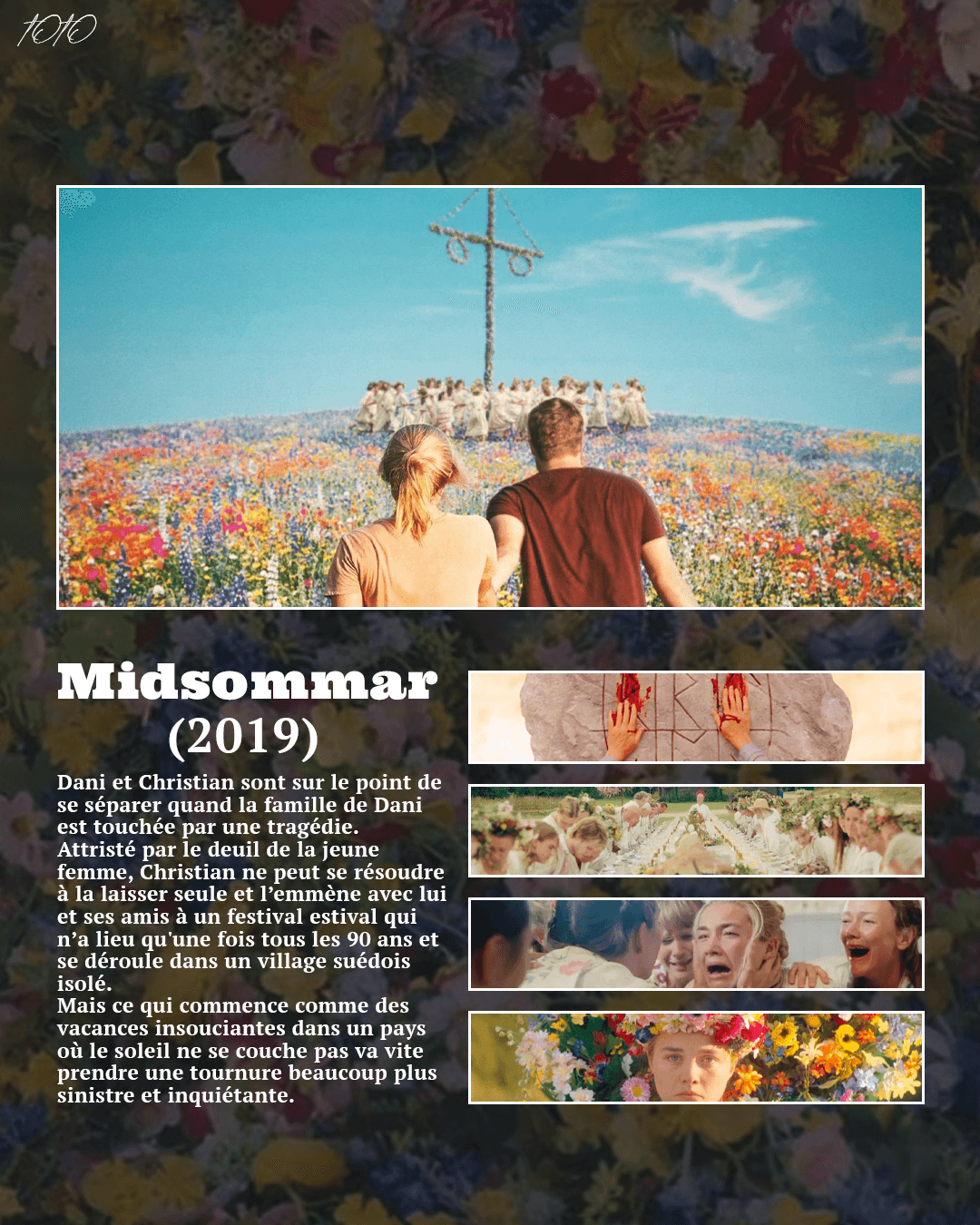 Affiche Midsommar créée par Valentin