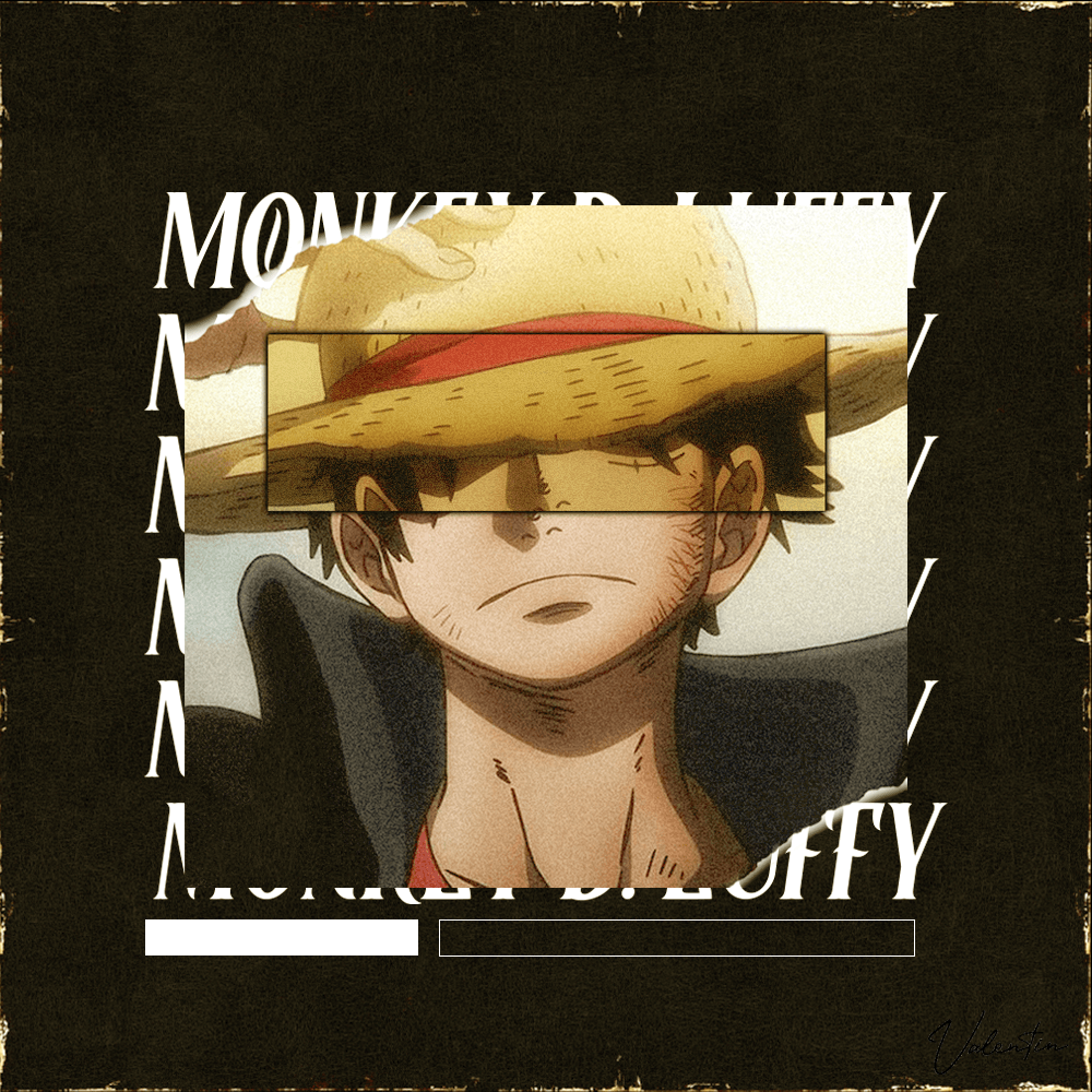 Affiche Monkey D. Luffy créée par Valentin
