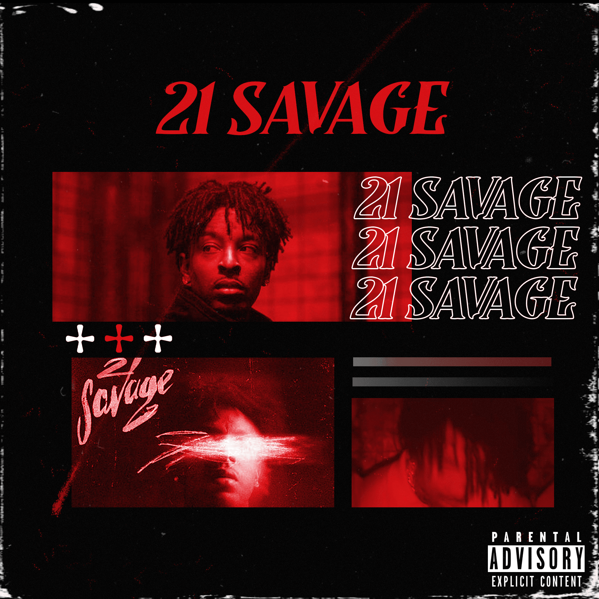 Affiche 21 Savage créée par Valentin