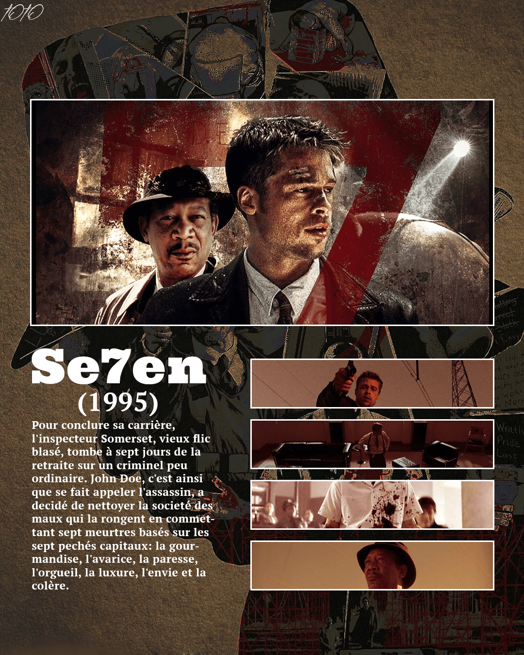 Affiche Se7en créée par Valentin